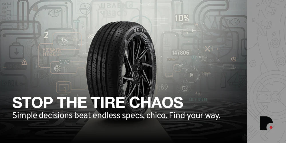 Buying tires became complicated. We’re here to make it simple again.