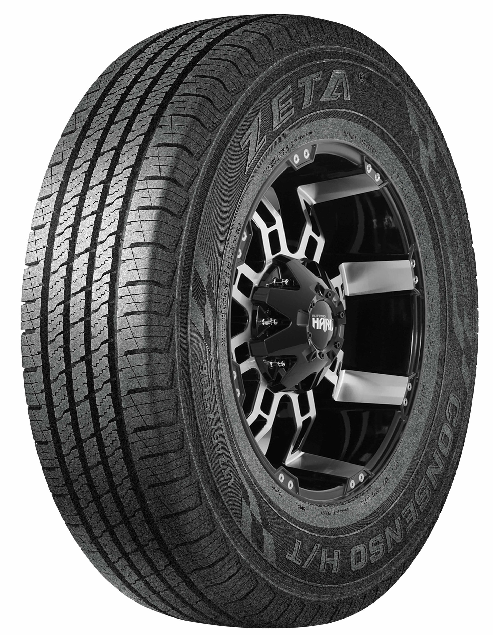 Zeta Consenso H/T 235/70R16 all-season light truck/SUV tire — left-side sidewall and tread close-u