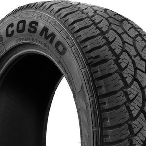 Cosmo EL Tigre AT 35x12.50R17 all-terrain tire — left-side sidewall and shoulder tread close-up