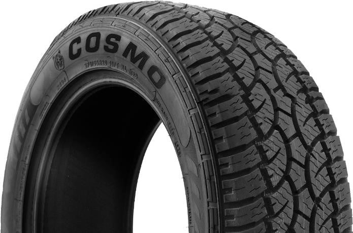 Cosmo EL Tigre AT 35x12.50R17 all-terrain tire — left-side sidewall and shoulder tread close-up