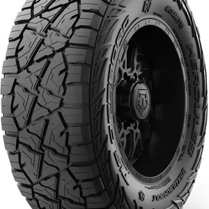 Full side view of Hercules TIS Offroad RT1 285/60R20 rugged terrain light truck tire with Hercules sidewall branding on white background.